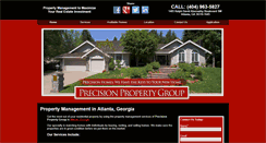 Desktop Screenshot of precisionpropertygrp.com